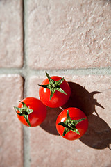 Image showing three cherry tomatoes 