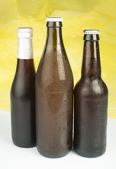 Image showing Brown Beer bottles isolated