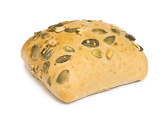 Image showing White isolated Bread