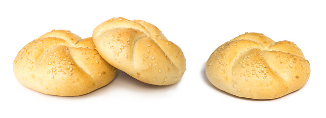 Image showing White isolated Bread