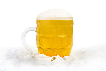 Image showing Mug filled with beer