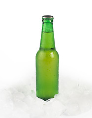 Image showing Green Bottle of beer