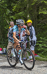 Image showing The Cyclist Sylvain Chavanel- Col du Granier 2012