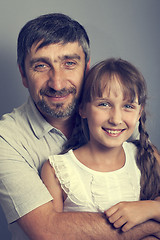 Image showing father and daughter
