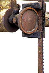 Image showing old band-saw