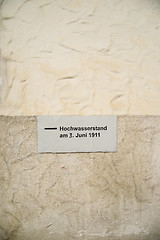 Image showing highwater marker in Germany