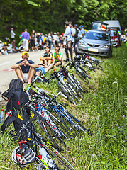 Image showing Spectators of Le Tour de France