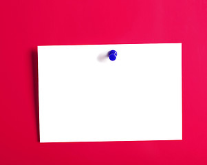 Image showing Empty Sticky on a wall