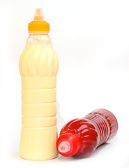 Image showing ketchup and mayonnaise