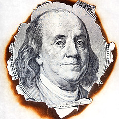 Image showing burnt paper