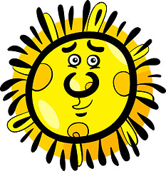 Image showing funny sun cartoon illustration