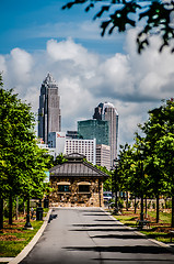 Image showing charlotte north carolina view from greenway