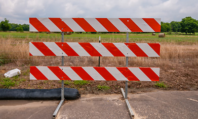 Image showing road block