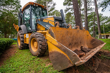 Image showing front of backhoe