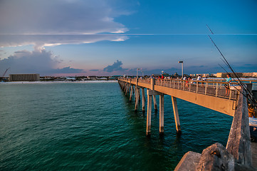 Image showing okaloosa pier and beach scenes