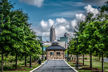 Image showing charlotte north carolina view from greenway