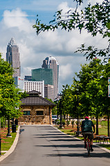 Image showing charlotte north carolina view from greenway