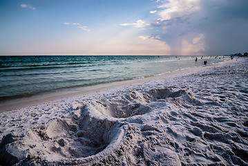 Image showing sand structures on beach