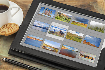 Image showing Colorado  pictures on digital tablet