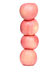 Image showing four pink apples