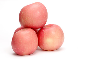 Image showing four pink apples