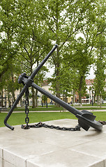 Image showing Anchor Monument in Congress Square Park Ljubljana Slovenia