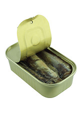 Image showing open sardine can 