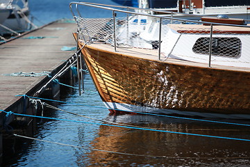 Image showing boat   at the pier  