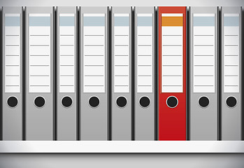 Image showing folder row