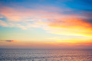 Image showing Bali sunset