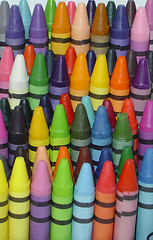 Image showing Coloured Crayons