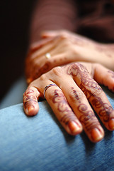 Image showing bride's hands