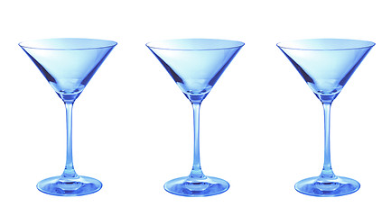 Image showing Three martini in a row