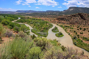 Image showing A dirty river through New Mexico