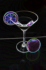 Image showing Fancy drink in a special way