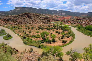 Image showing A dirty river through New Mexico