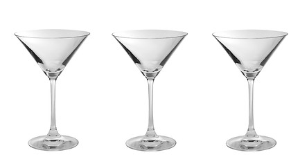 Image showing Three martini in a row