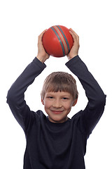 Image showing Boy with a ball