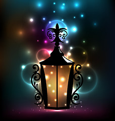 Image showing Forging lantern for Ramadan Kareem
