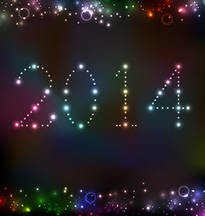 Image showing New Year night background with light 