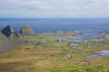 Image showing Norwegian town