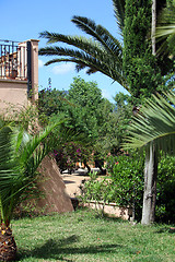 Image showing Balcony and garden view