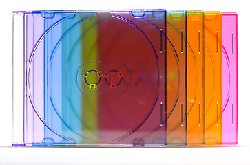 Image showing 5 color of rainbow