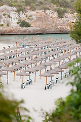 Image showing tropical beach in summertime tourist holiday 