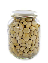 Image showing bottled preserves of bean
