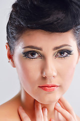 Image showing Beautiful Woman with  Luxury Makeup