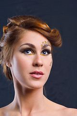 Image showing Beautiful Woman with  Luxury Makeup