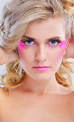 Image showing Beautiful Woman with  Luxury Makeup