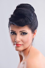 Image showing Beautiful Woman with  Luxury Makeup