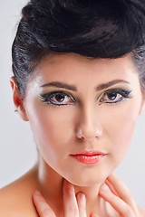 Image showing Beautiful Woman with  Luxury Makeup